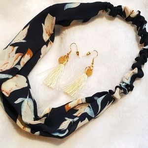 Tween headband and lightweight tassle earrings